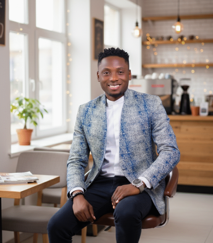 Adom signature African Print Blazer