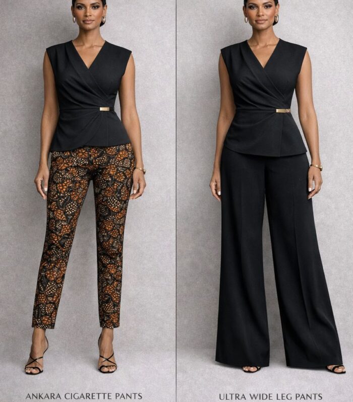 The Nyra Signature blouse and Pant set